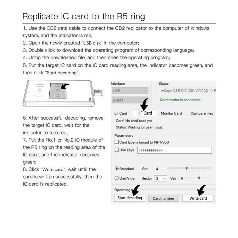 JAKCOM CDS RFID 리플리케이터, R5 스마트 링 복사 IC 및 ID 카드용