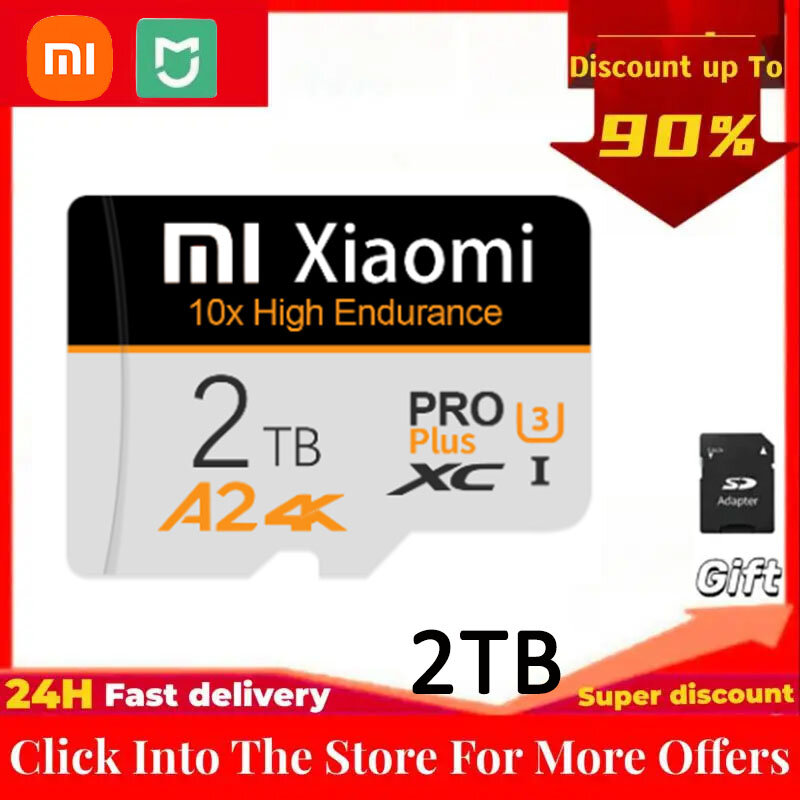 Karta pamięci MIJIA Xiaomi 2 TB 1 TB Flash Mini SD Card lass 10 UHS-I Szybka, szybka karta Micro TF SD do drona