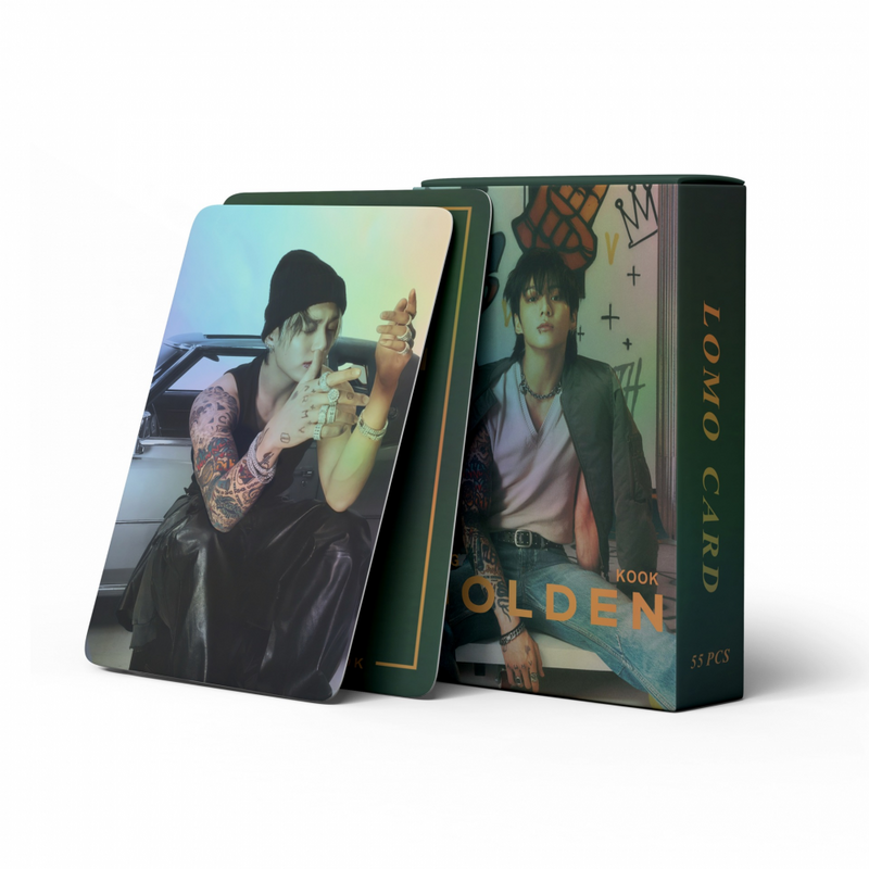 XIURAN JK GOLDEN Mini Álbum Photocard, Cartão KPOP Lomo, estoque pronto, 55pcs por caixa