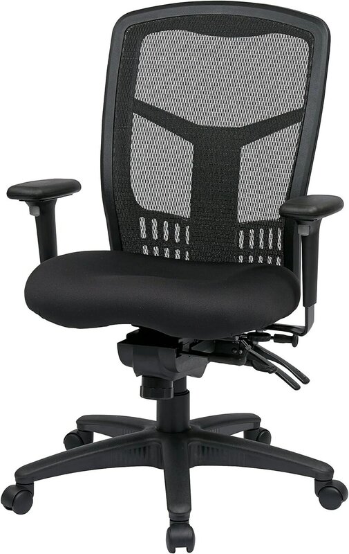 Дышащее сетевое офисное кресло ProGrid с регулируемой высотой сиденья, многофункциональное управление наклоном и ползунок сиденья