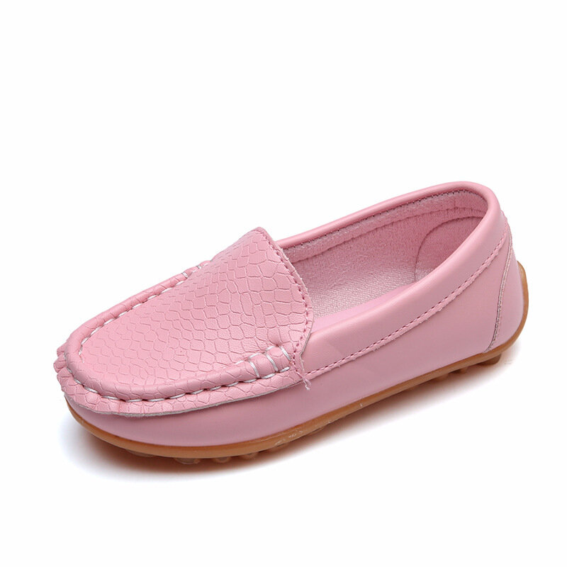 Zapatos informales de piel sintética para niños y niñas, mocasines suaves y cómodos, sin cordones, todos los Size21-36Children