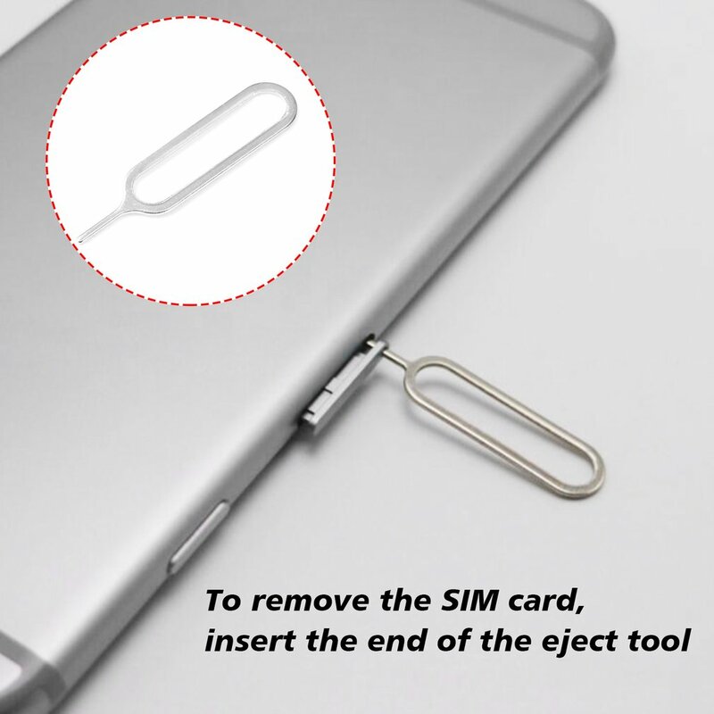 Wysuń taca kart Sim otwarta igła kluczowe narzędzie taca kart Sim wysuń narzędzie uniwersalne akcesoria do karty Sim telefonu komórkowego