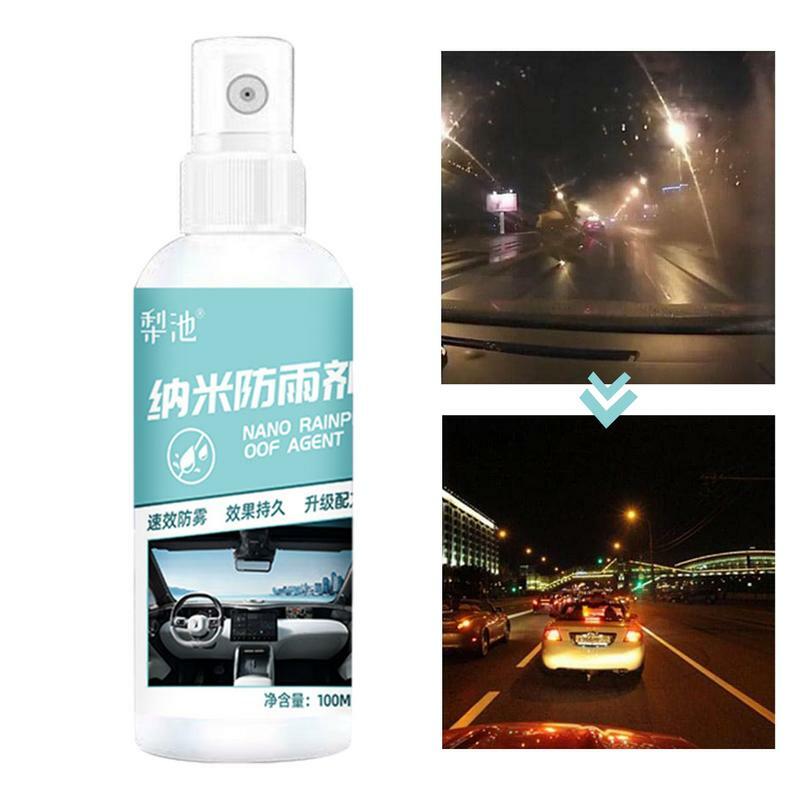 Spray hydrofuge pour pare-brise de voiture, Spray Anti-revêtement, nettoyant pour pare-brise de voiture, Agent Anti-buée hydroph