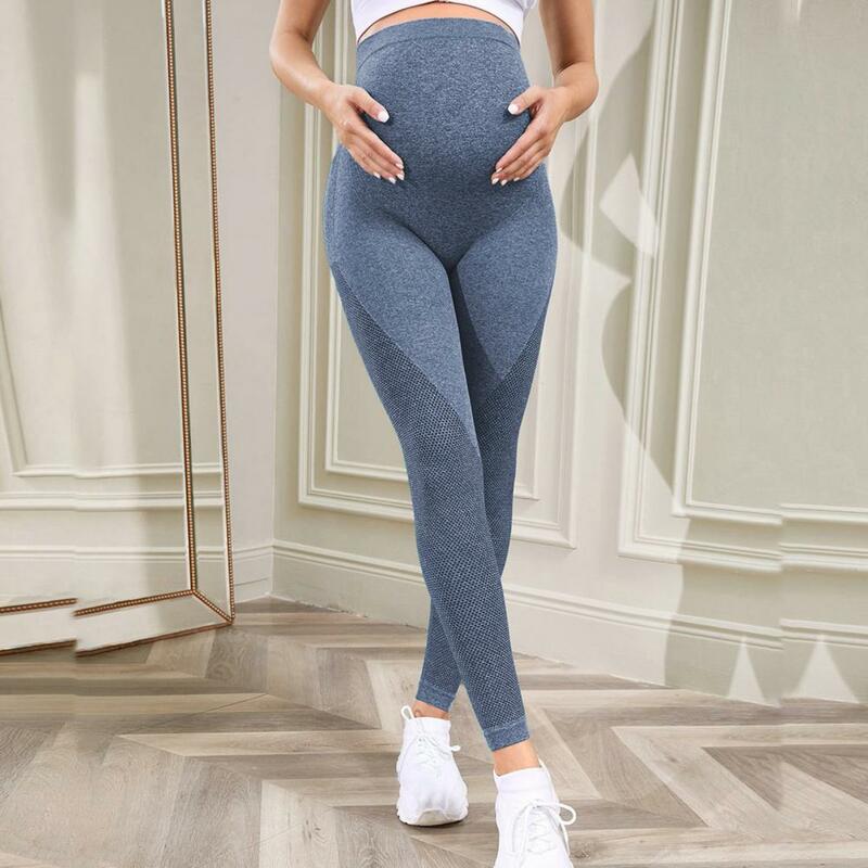 Maternities spodnie do jogi wysoki stan legginsy ciążowe z podparciem brzucha dla obcisłe z dzianiny ciała dla ciężarnych dla wygodnych
