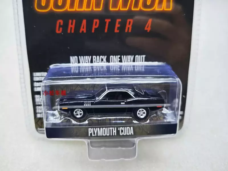 Модель автомобиля из литого металлического сплава 1:64 1971 Plymouth Cuda, игрушки для коллекции подарков W1359