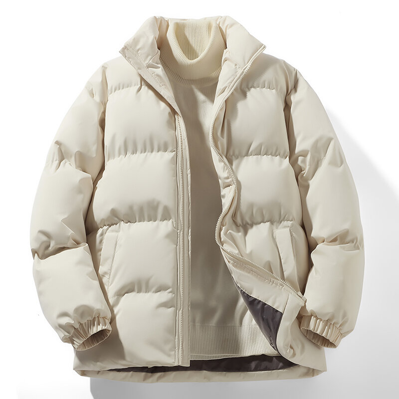 Зимняя Толстая парка унисекс с капюшоном, куртка свободного кроя для мужчин и женщин, теплая верхняя одежда, пальто