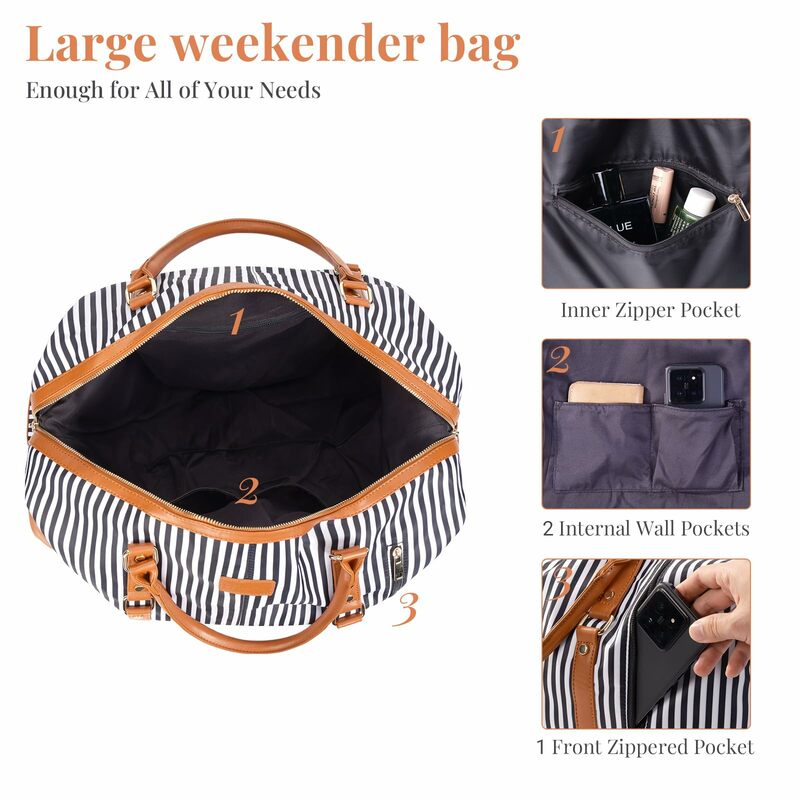 Nylon Garment Duffel Bag Travel Organizer Weekend Hand Bags Portable Suitcases Large Capacity Folding Travel Bag