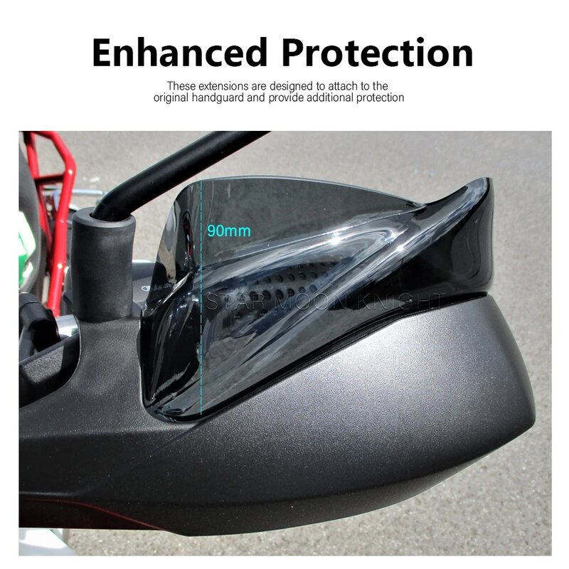 Motocicleta Handguard and Hand Guard, protetor de extensões, pára-brisa para Moto Guzzi V85TT, V 85 TT, V85 TT, 2019, 2020, 2021, 2022, 2023