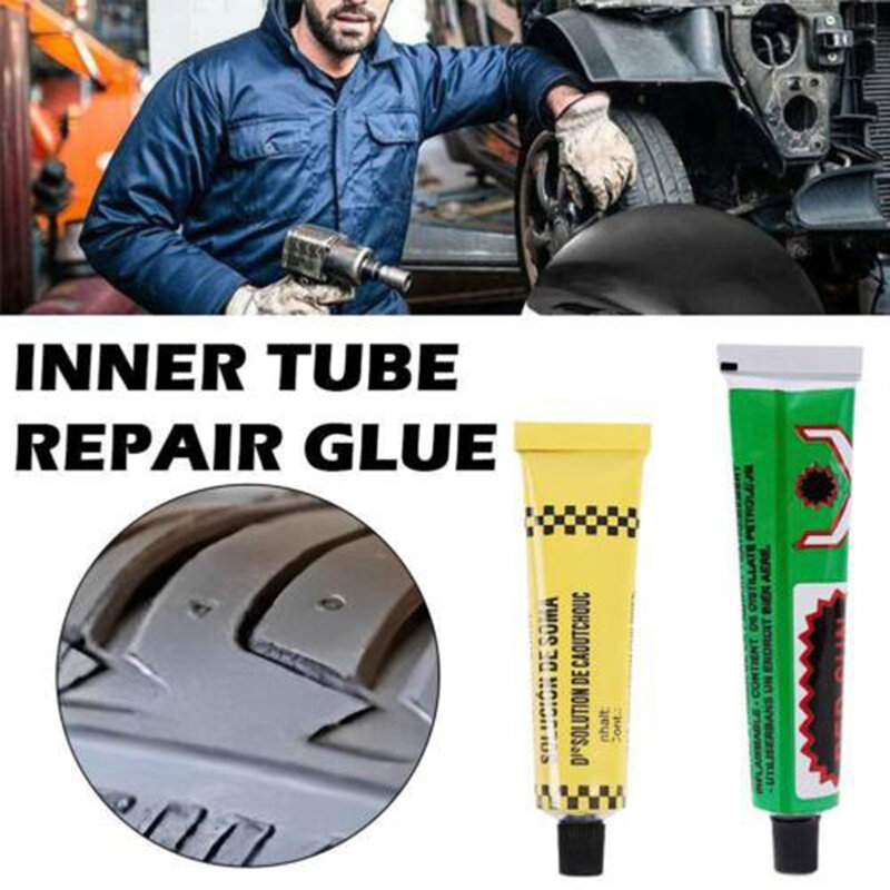 Pneus Rubber Tube Patching Glue Pneus Cimento Cola Adesiva Repair Tool Home Repair Acessórios para veículos Ajuste para carro