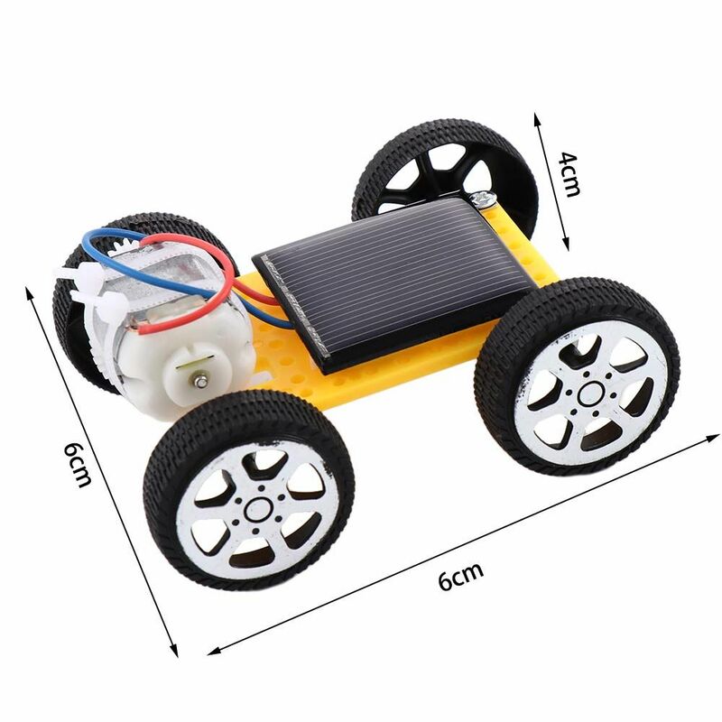 ソーラーパワーのおもちゃの車のロボットキット,プラスチック製の教育玩具,科学実験,日曜大工,組み立て済み