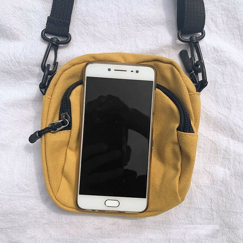 Mini bolsa de lona feminina crossbody sacos pequenos para o telefone celular de pano sacos de ombro para senhoras bolsa de telefone bolsas