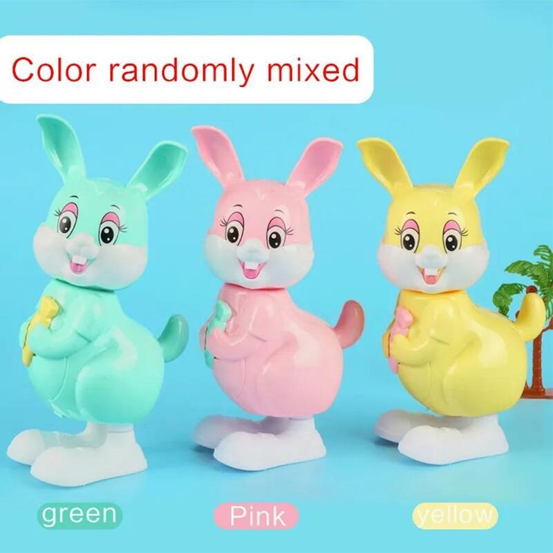 Mini Rabbit Toy for Children, Spring Clockwork Bunny, Pull Back, Jumping, Walking, Wind Up, Educacional para crianças, meninos, D6z9, 1Pc