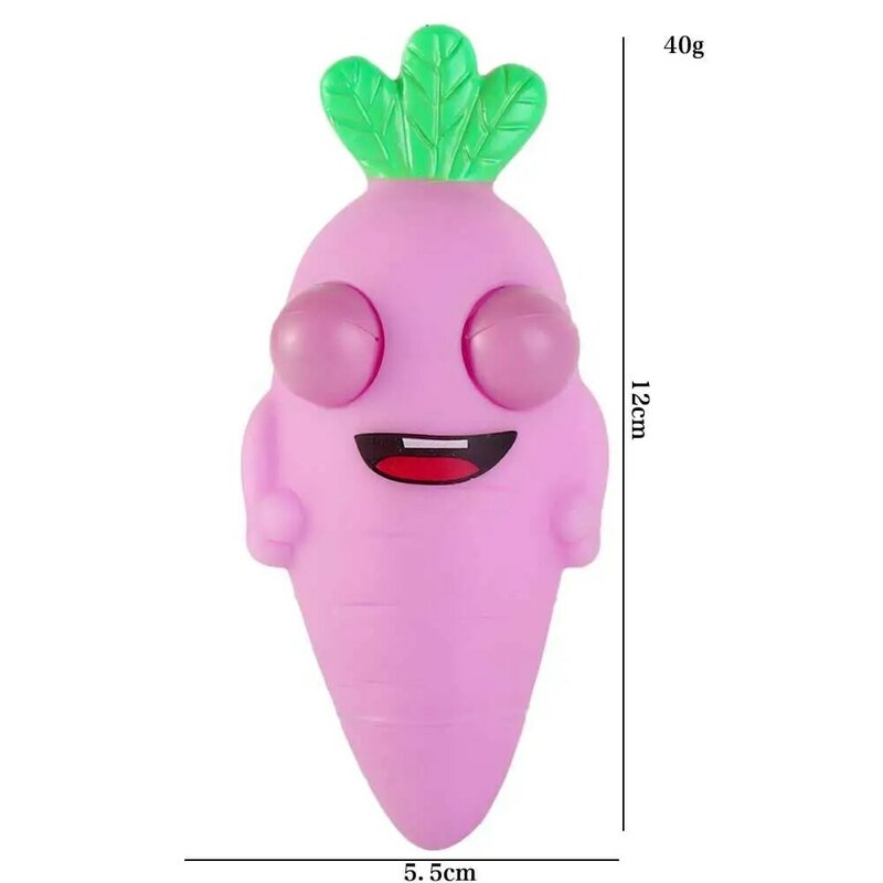 Zanahorias de silicona suave 5D, frutas de simulación divertidas, regalos para adultos