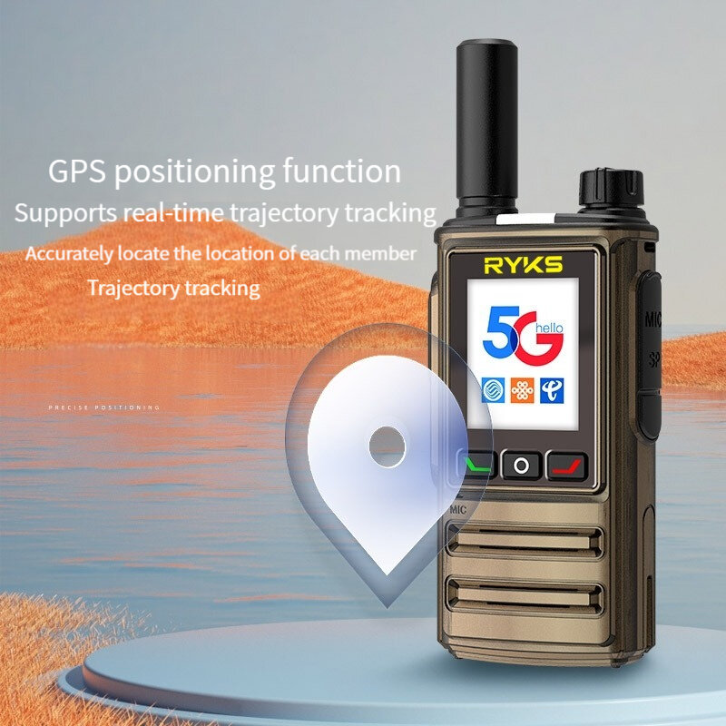 PoC Radio kartu Sim pintar, Walkie Talkie jarak jauh jaringan 4G LTE 100KM komunikasi Radio dua arah
