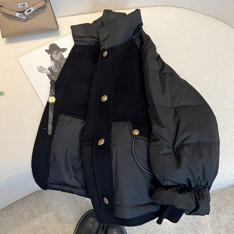 여성용 겨울 코트, Y2K 레트로 한국 스타일 의류, 겉옷, 빈티지 블레이저 재킷, 따뜻한 코튼 코트, 상의