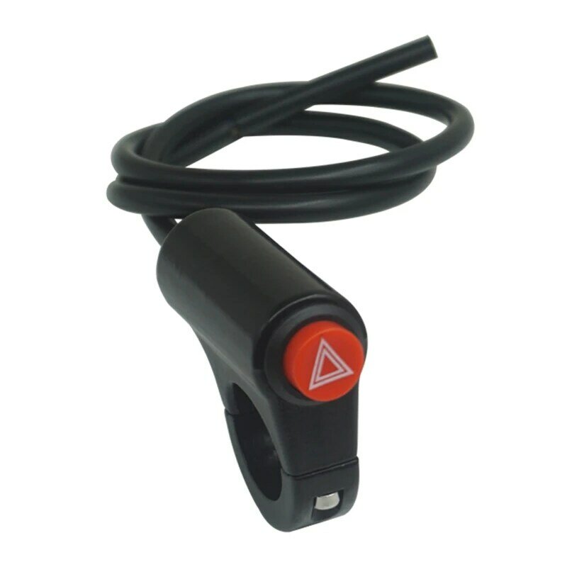 Universal Motorcycle Handlebars  22mm Control  Button Headlight Spotlights Light  Warning Emergency  F19A