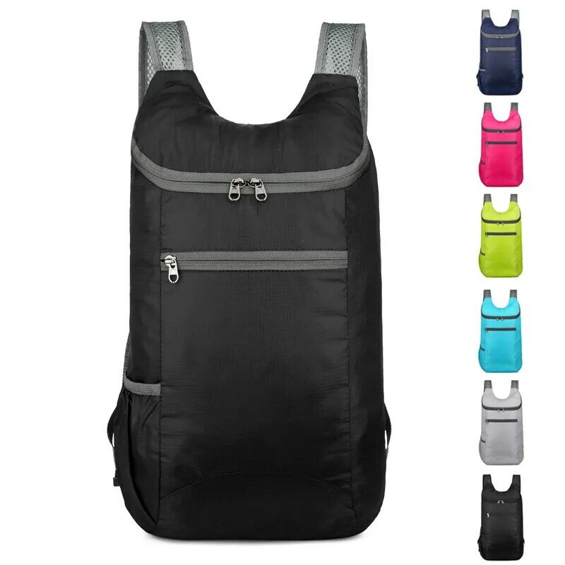 Mochila impermeable plegable portátil para hombre y mujer, bolsa de gimnasio para estudiantes, bolso de viaje de gran capacidad para movimiento al aire libre, nueva