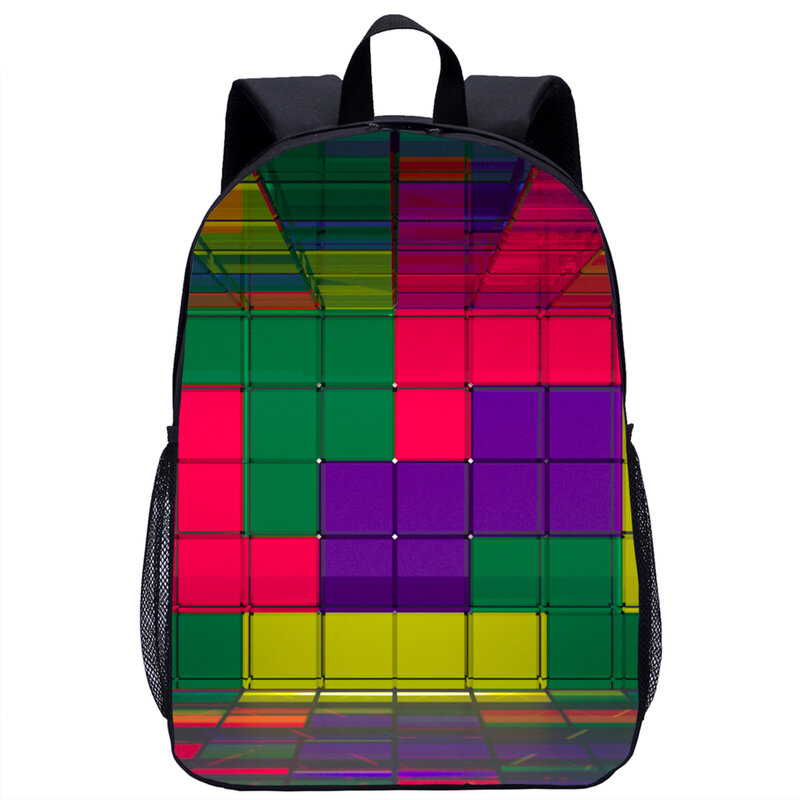 Cube Game 3D Printed Backpack Students Kids Schoolbag Girls Boys Book Bag Teenager Daily Casual Backpacks Storage Rucksacks