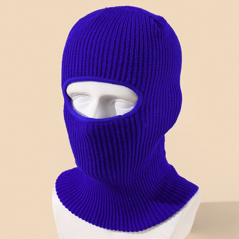 15 kolorów pojedynczy otwór utrzymać ciepło Halloween Knitting kominiarka jesienno-zimowa jednokolorowa Unisex Hip-Hop Party czapka narciarska maska