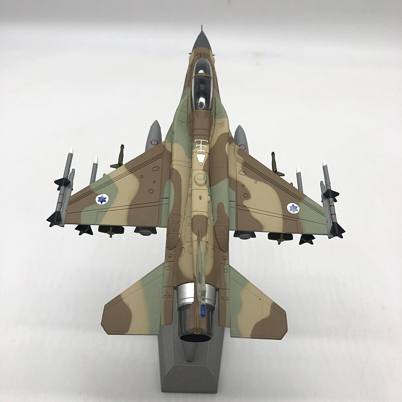 Military Israel F-16I Soufa Fighter 1:72 Scale Model With Stand Alloy Plane Collection For Man