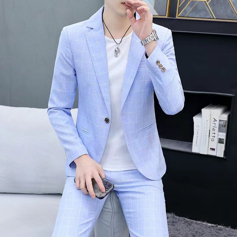 Conjuntos de chaquetas Para hombre, trajes elegantes de lujo forales Para Boda, 3 trajes completos de negocios coreanos 2023