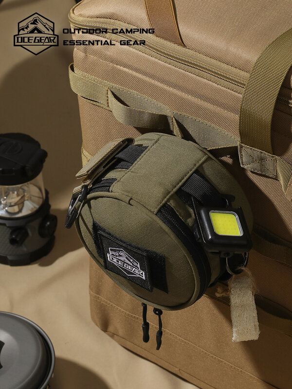 OCEGEAR حقيبة صغيرة مستديرة متقاطعة مع الجسم لتخزين خزان الغاز ، حقيبة متقاطعة مع الجسم ، حقيبة طهي للنزهة ، أدوات خارجية ، علبة غاز