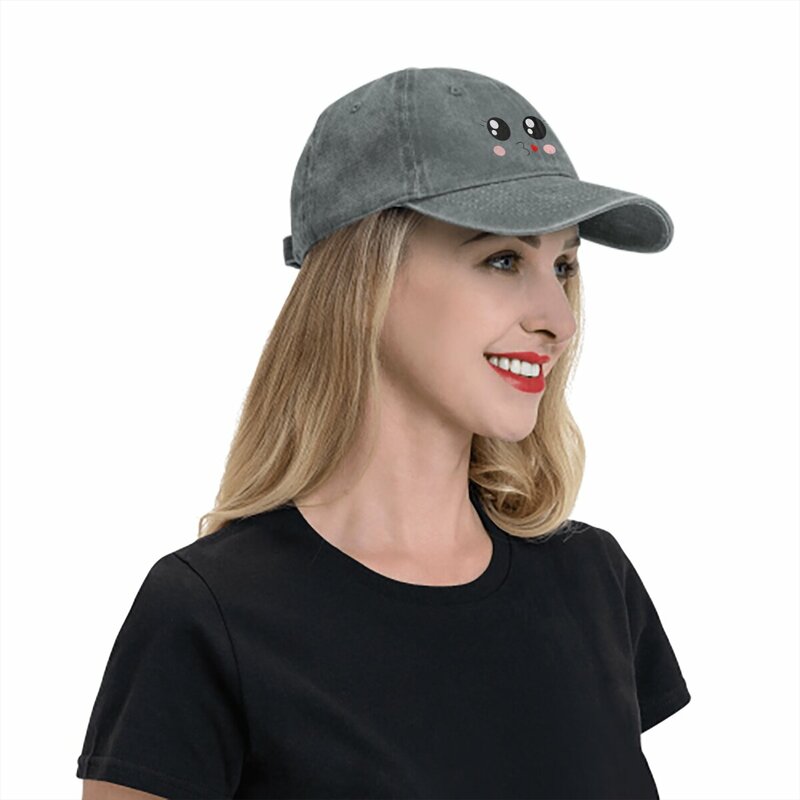 Komplette Sammlung von Emoticons mehrfarbigen Hut Peaked Frauen Mütze Kuss personal isierte Visier Schutz hüte