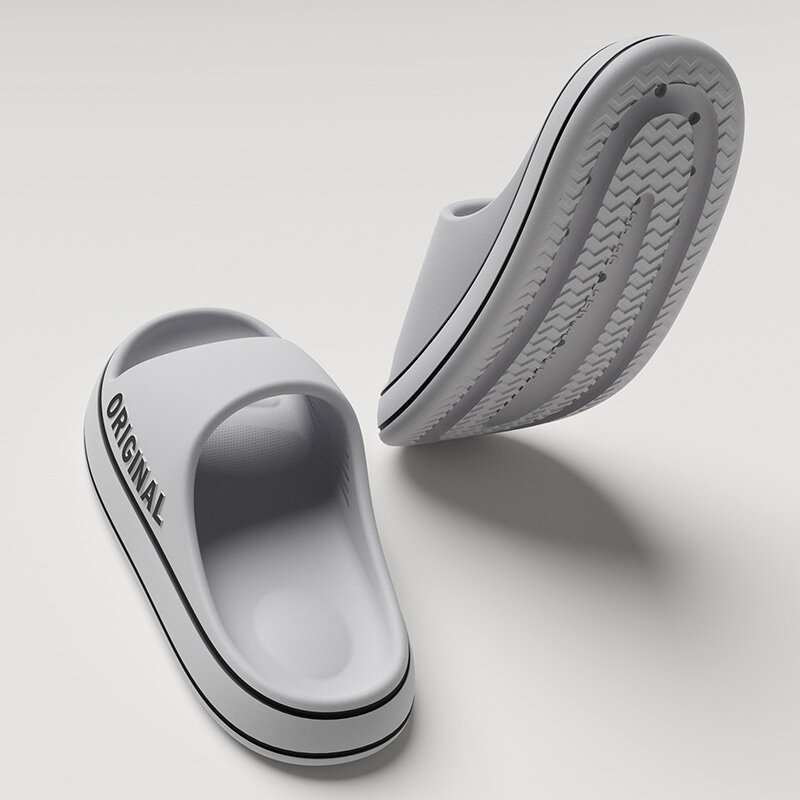 남성용 EVA 소프트 바닥 클라우드 슬라이드 슬리퍼, 가벼운 비치 신발, 남성 적합, 실내 및 실외, 여름 트렌드, 신상