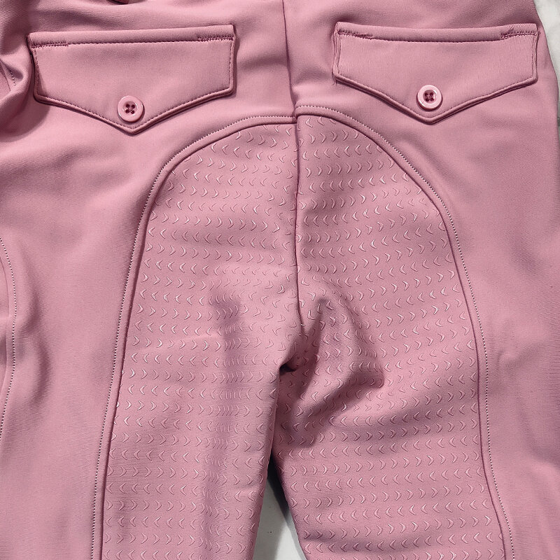 Pantalones de equitación para niñas, calzones ecuestres de silicona, antipilling, medias ecuestres de cintura alta