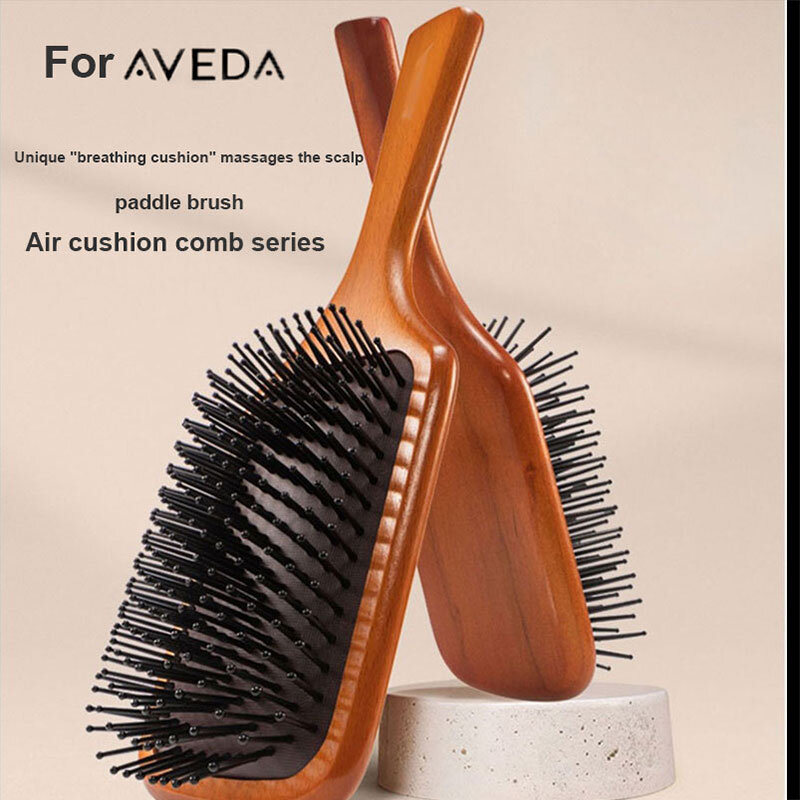 Peine de masaje con cojín de aire portátil para Aveda, Juego de cepillos desenredantes antiestáticos para peluquería, piezas de regalo de peinado de calidad