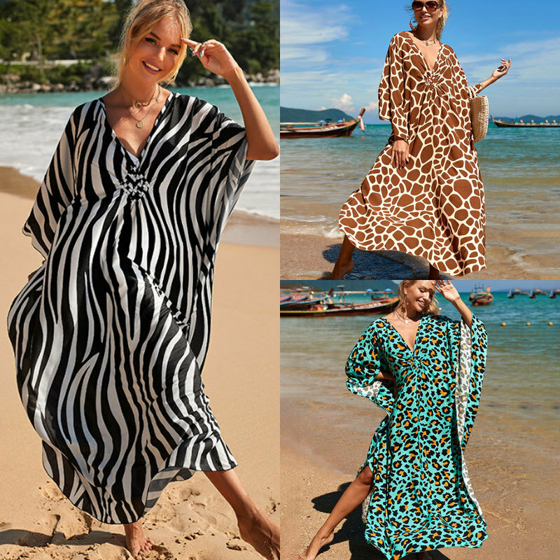 At-Robe de plage pour femme, veste de vacances, robe de protection solaire, jupe longue, haut de bikini, maillot de bain pour femme