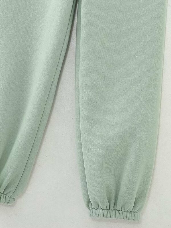Emily & Di-pantalones bombachos holgados para mujer, pantalón informal de Color liso, estilo Retro, a la moda, para Otoño e Invierno