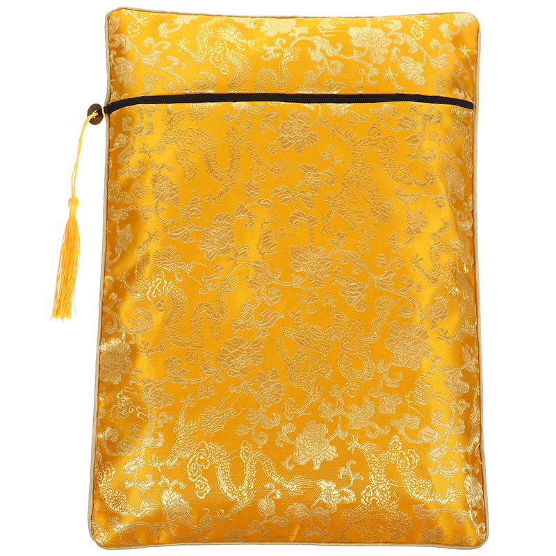 Zipper Bag Multifunction Book Student Travel Pencil Pouch Silk Carrying Decorative Stationery