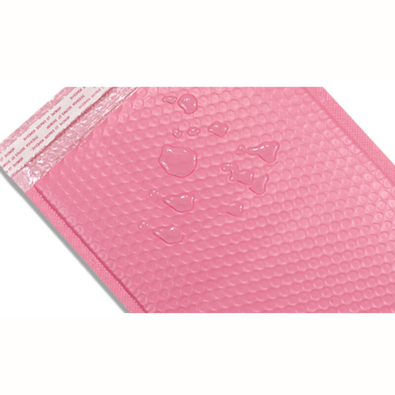 Bolsas de sobres de espuma de color rosa, sobres acolchados de burbujas con autosellado, para envío de regalos de negocios, 50 piezas