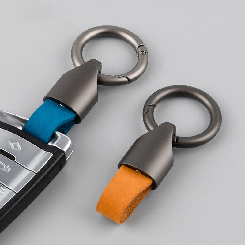 JOFashion-Porte-clés en cuir durable pour hommes et femmes, porte-clés de voiture, fer à cheval, accessoires cadeaux, luxe, vente en gros