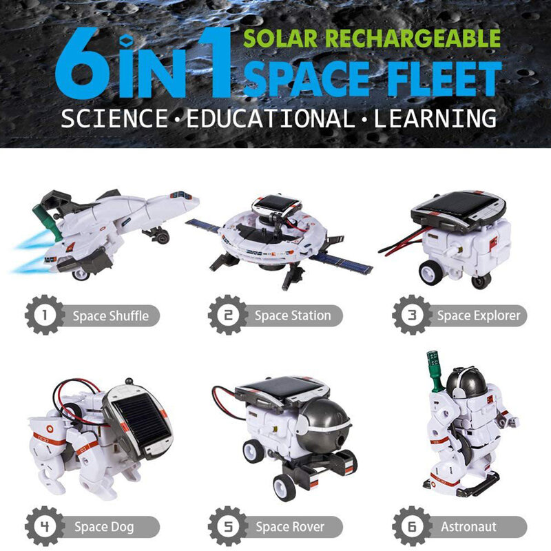 Experimento científico Solar Robot brinquedos educativos para crianças, tecnologia STEM Gadgets, aprendizagem, brinquedos científicos, 11 em 1
