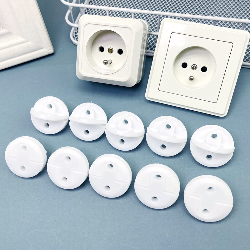 5/10Pcs Electrical Safety Socket Protective Cover Baby Safety Guard Protection Children Anti Electric Shock Rotate Protectors