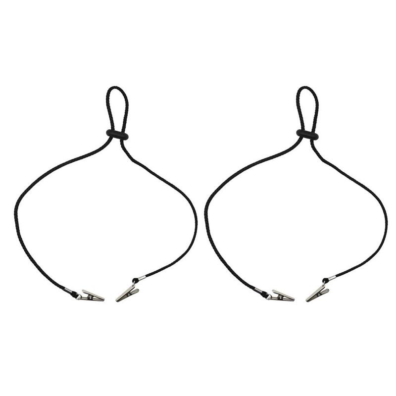 2 sztuki regulowane klipsy na serwetki łańcuchy na serwetki lądowe do ochrony ubrań i plam