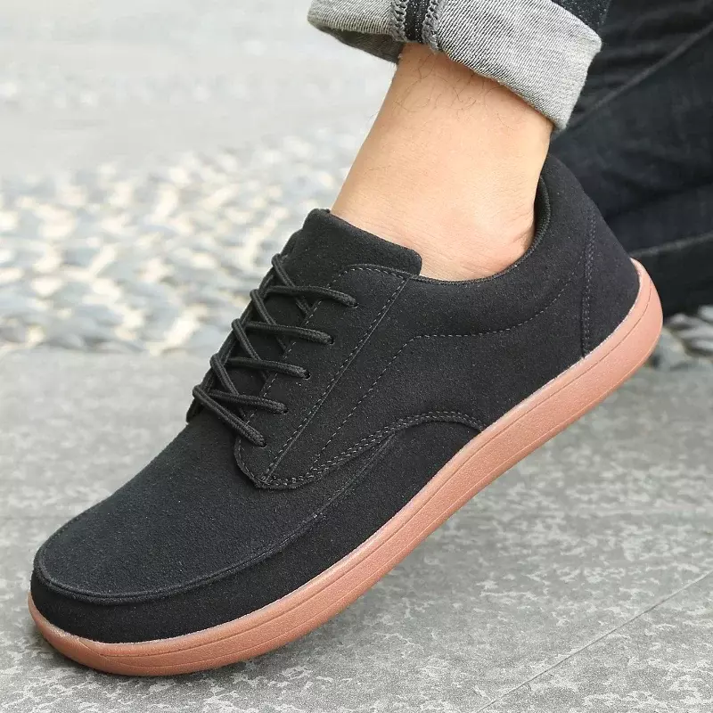Damyuan Plus Size Non-slip Casual Shoes for Mens Designer Wide Barefoot Shoes Trendy Fashion Sneakers Comfort Walking Footwear