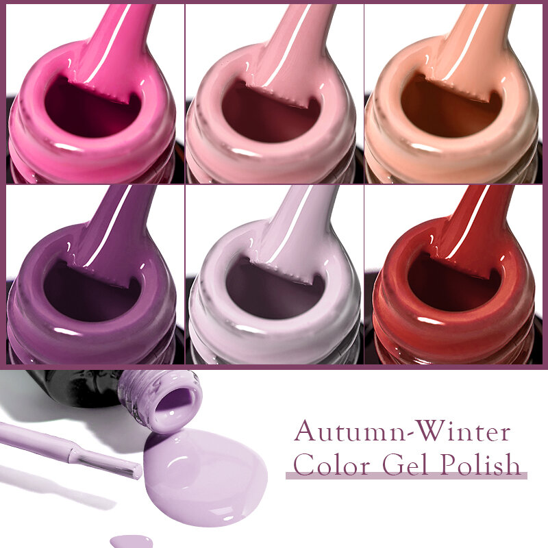 Mtssii 240 Colors Nail Gel Polish Nail Supplies 6ml Vernis Semi Permanent Nail Art Manicure Soak Off LED UV Gel Nail Varnishes