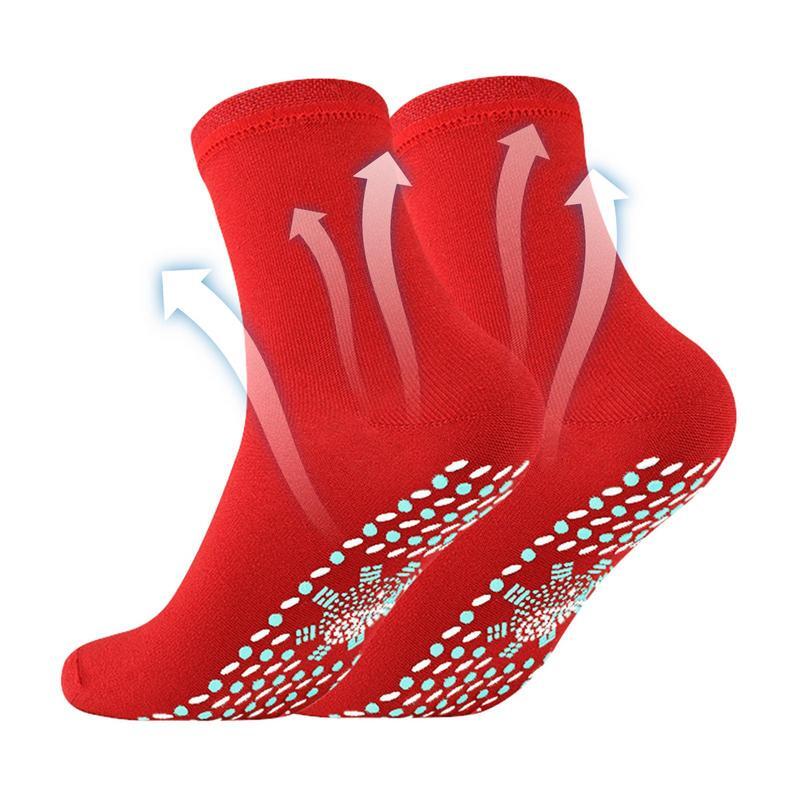 1 Paar selbst heizende Socken Winter warme thermische Gesundheits socken abnehmen Gesundheit kurze Socke Magnetfeld therapie Socke