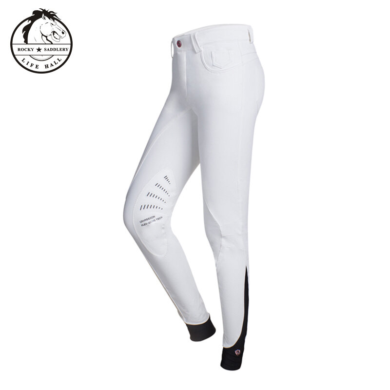 Pantalones de equitación ecuestres para mujer y hombre, pantalones de equitación, color caqui, Unisex