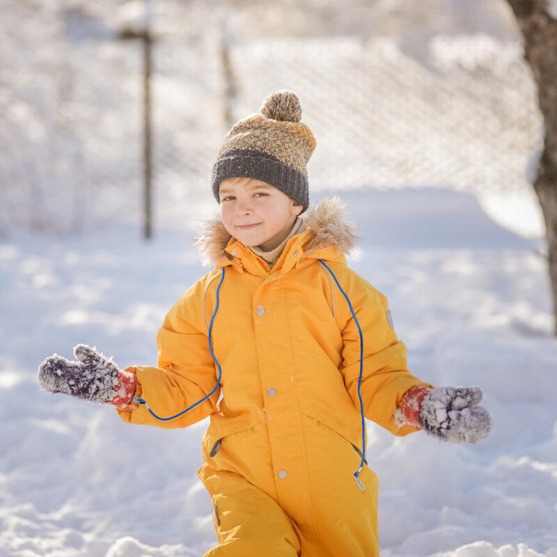 Rękawice antyrobocze smycz dla dzieci dzieci rękawice robocze uchwyt na linę zimową do pracy dzieci rękawice robocze na szyję wieszak na linę