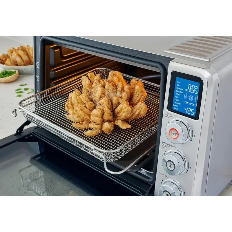 De'Longhi-Friteuse à air numérique EO241264M 10 en 1, véritable four grille-pain à convection avec éclairage interne, grils, grillades, pâtisseries, rôtissages, R