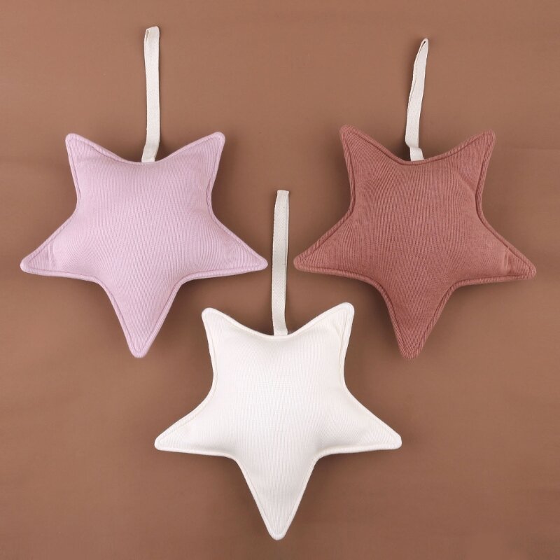 Sucette pendentif sucette porte-chaîne chaîne en coton couleur terreuse étoile forme laisse sangle pendentifs étoile forme jouet