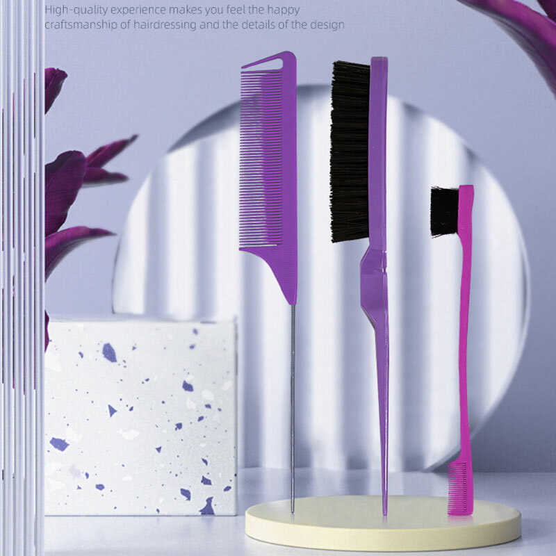 Edge Control brush combs Hair Comb Hair Styling Hair Brush Accessories New Oil-Baked Brush Comb Styling Partition Comb