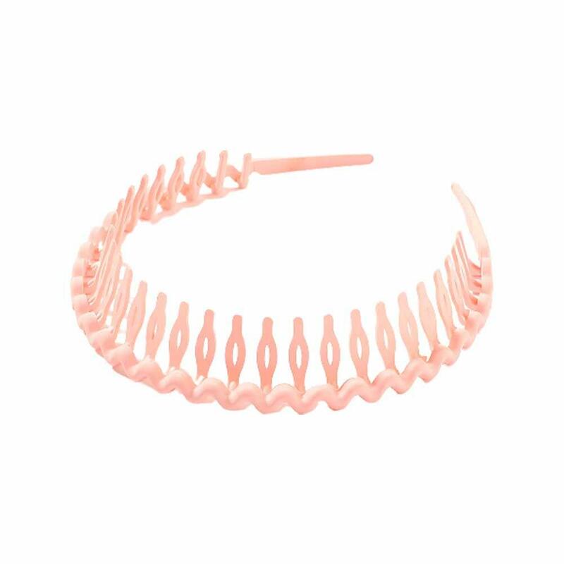 Plastic Tanden Hoofdbanden Golvende Hoofddeksels Met Kammen Antislip Dunne Haarbanden Voor Dames Meisjes Haar Diy Styling Accessoires A4h3