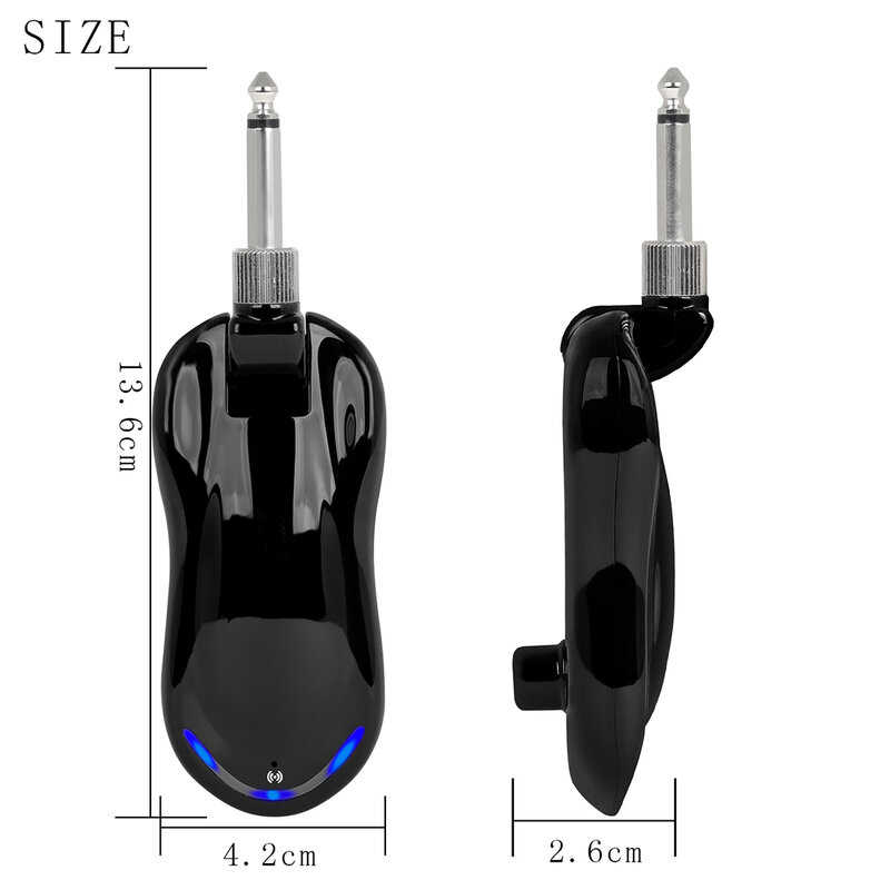 KOPPO Wireless Guitar System Transmitter Receiver Rechargeable Multifunctional Audio Transmitter for Electric Guitar Bass