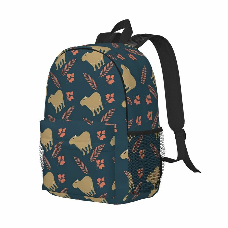 Capybara Animal Pattern Backpacks Teenager Bookbag Casual Children School Bags Travel Rucksack Shoulder Bag Large Capacity