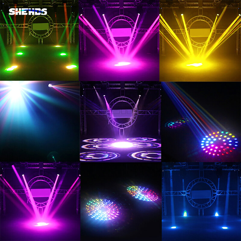 SHEHDS-botão versão feixe 7R 230W movendo a cabeça iluminação, DMX 512 Lyre para DJ Bar Disco Concert Party atividades, entrega rápida, novo